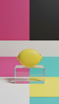 Mini crossbody bag in pop lemon